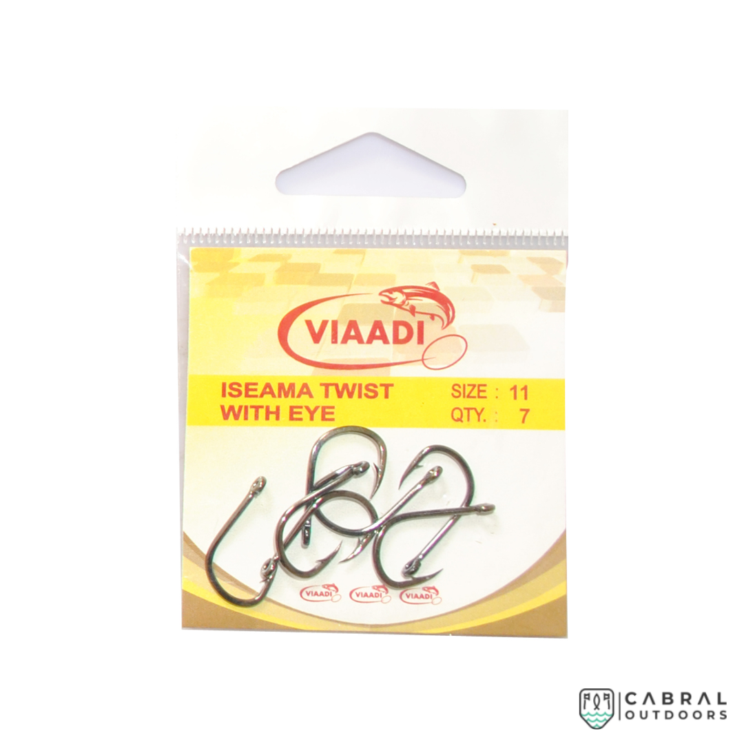Viaadi Iseama Twist with Eye Hooks | Size: 5-15 Hooks Viaadi Cabral Outdoors