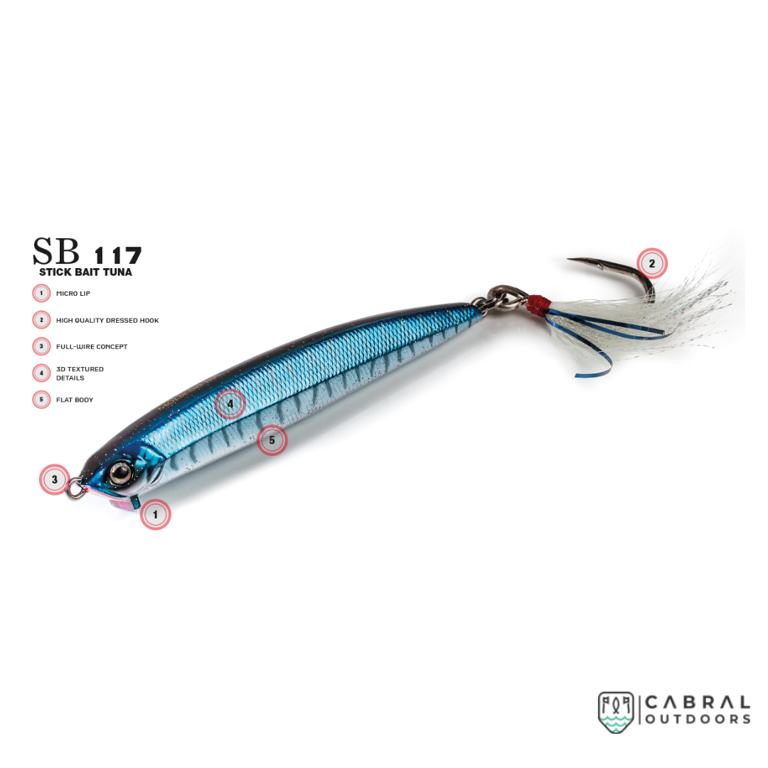 Molix SB117 Stick Bait Tuna | Size: 11.7 cm | 42g Crazy Pink