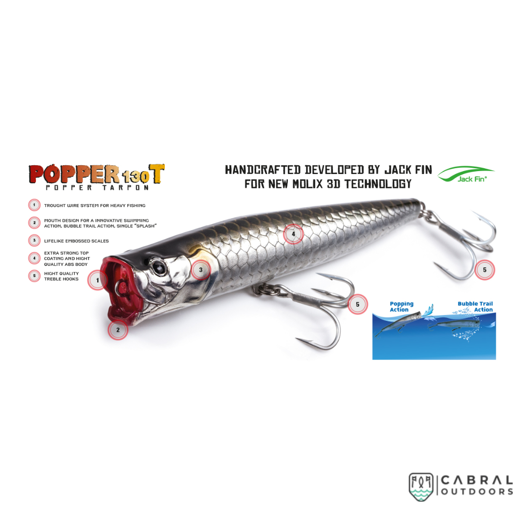 Molix Popper 130T | Size: 13cm | 38g Popper Molix Cabral Outdoors