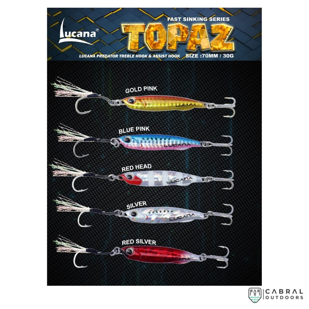 Lucana Topaz Fast Sinking Jig 7 cm | 30 g Jigs Lucana Cabral Outdoors