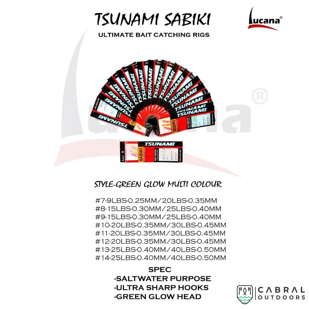 Lucana Tsunami Sabiki Hook Rigs | Size: 7-14  sabiki  Lucana  Cabral Outdoors