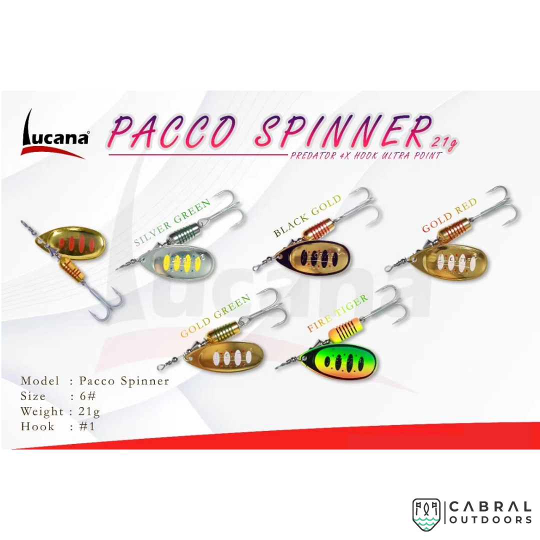 Lucana 4x Pacco Spinner |21g Spinners Lucana Cabral Outdoors