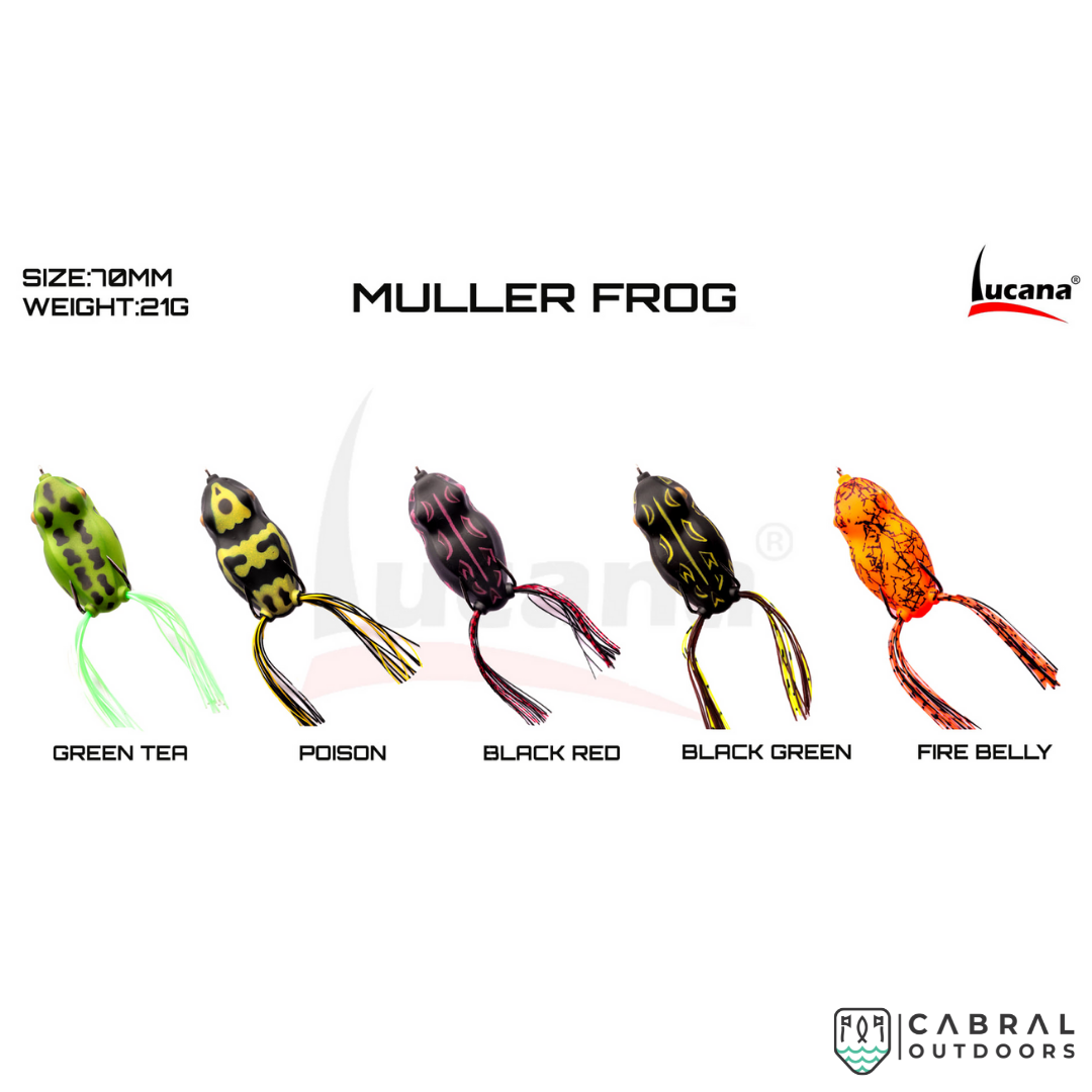 Lucana Muller Frog Lure 7cm | 21g Hollow Body Frog Lucana Cabral Outdoors