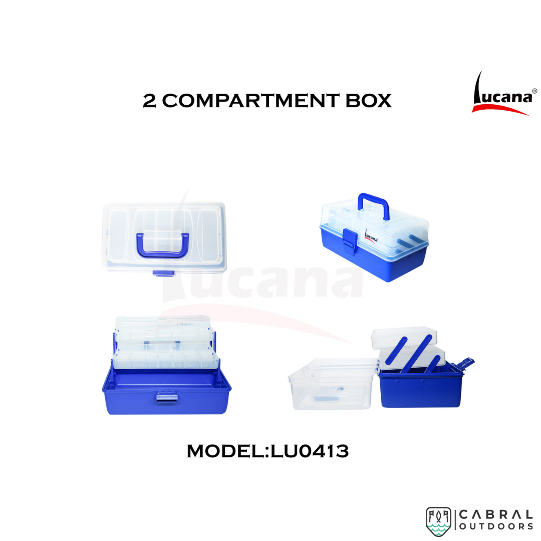 Lucana 2 Layer Tackle Box Tackle Box Lucana Cabral Outdoors