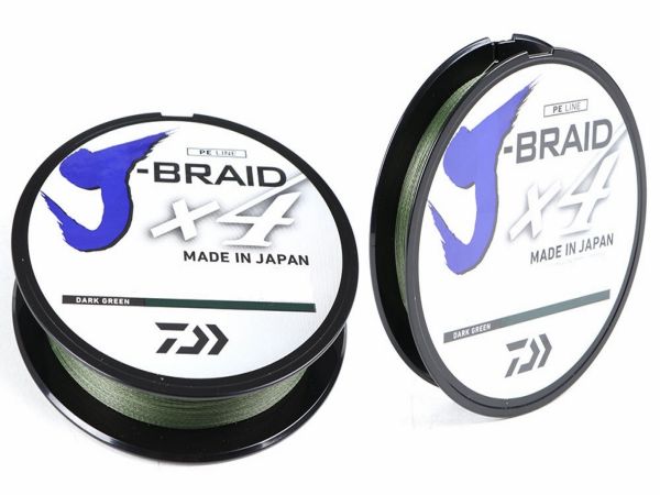 Daiwa J-Braid X4 Dark Green 135M | Braid Line 0.21mm | 20lb