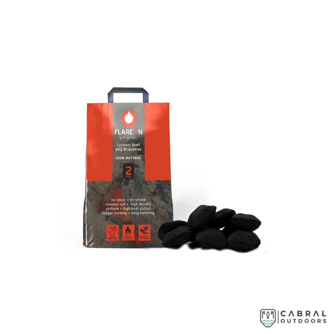 Flareon Coconut Shell Barbecue Briquettes | 2-5 kg Barbecue Flareon Cabral Outdoors