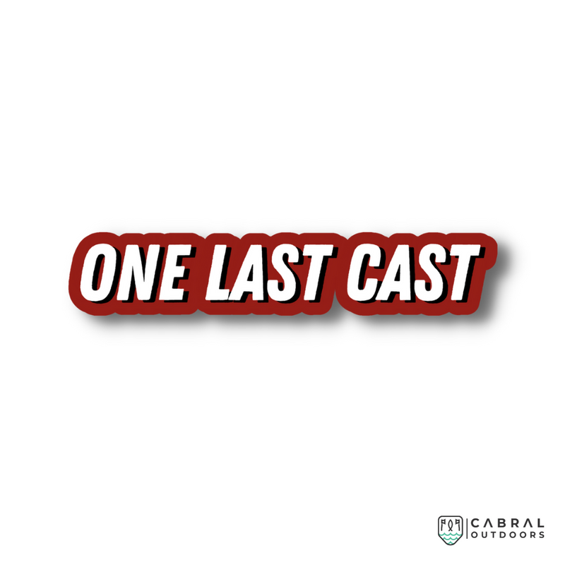 One Last Cast Sticker