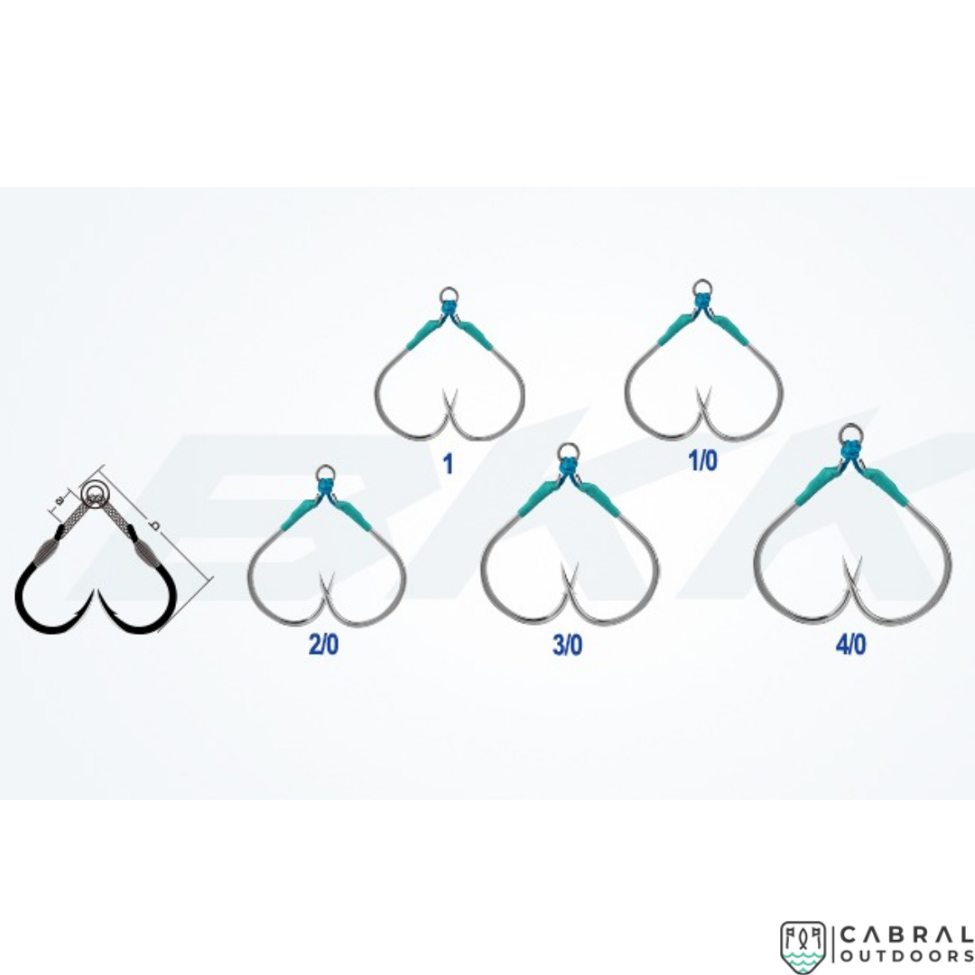 BKK Gaff-R Light Slowfall Assist Hooks |1-1/0 | 2Pcs Hooks BKK Cabral Outdoors