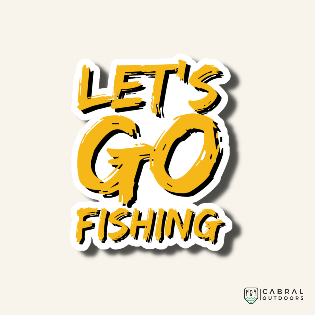Let's Go Fishing Sticker stickers WaveTheory Cabral Outdoors