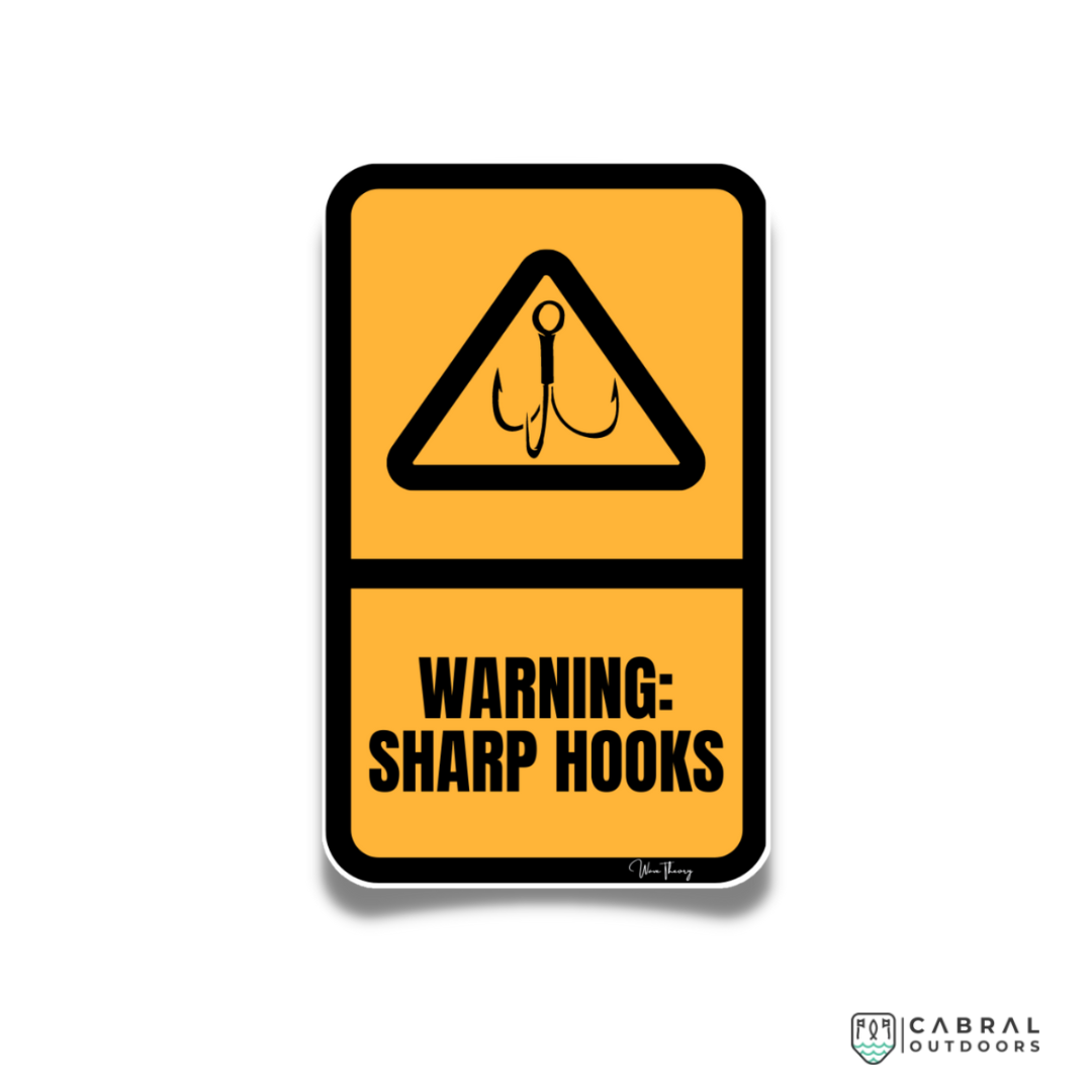 Sharp Hooks Sticker stickers WaveTheory Cabral Outdoors