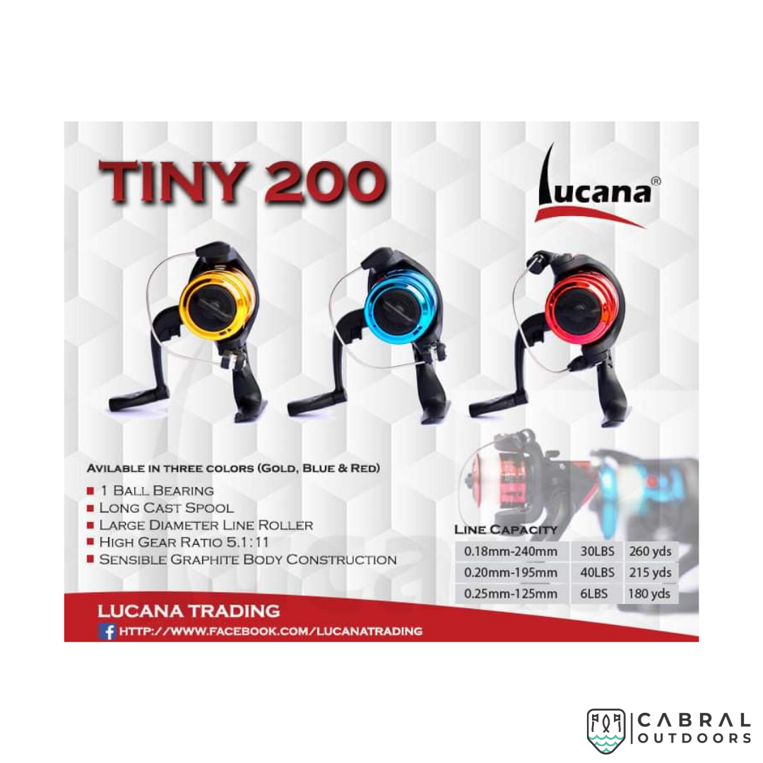 Lucana Tiny 200 Spinning Reel Spinning Reels Lucana Cabral Outdoors