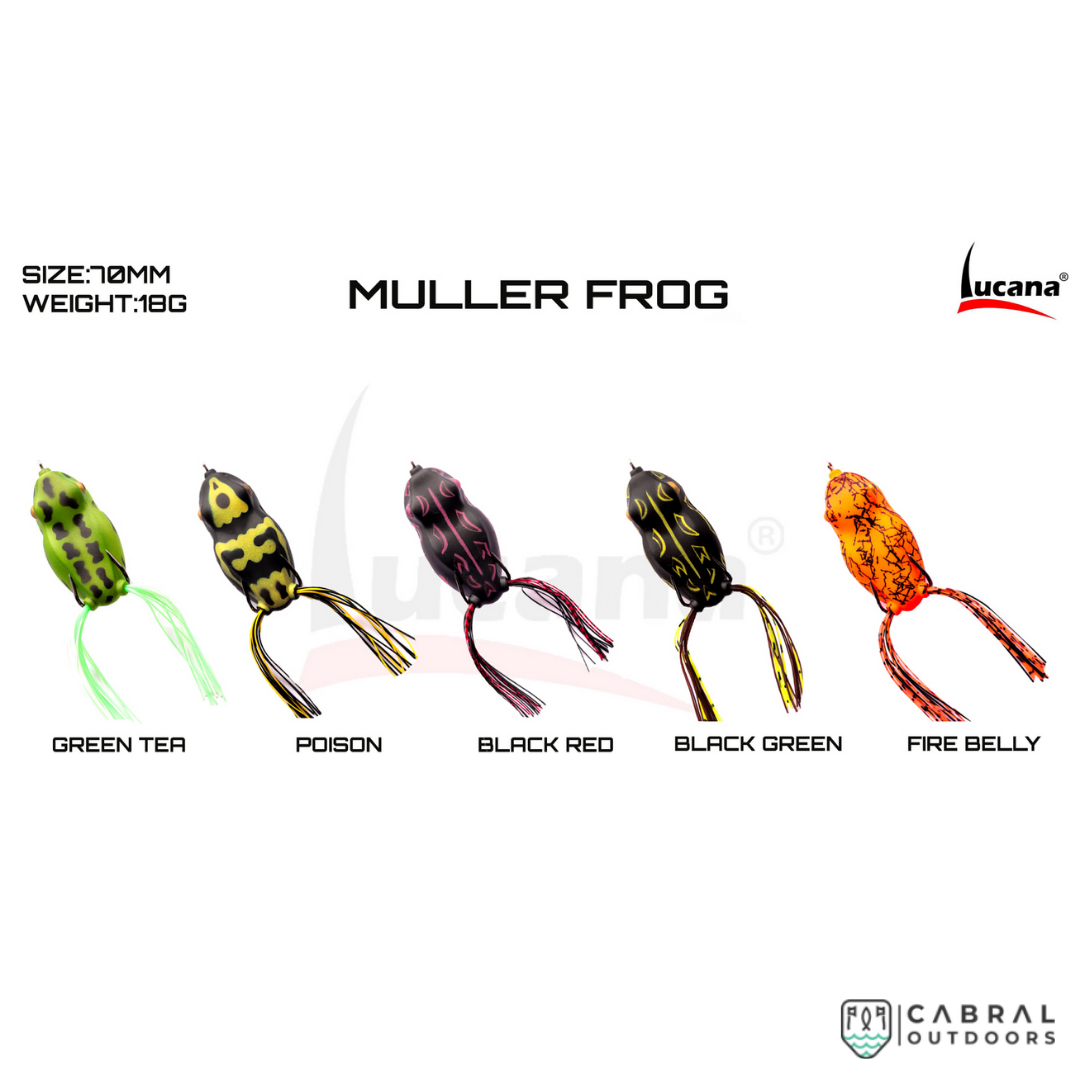 Lucana Muller Frog Lure 7cm | 18g Hollow Body Frog Lucana Cabral Outdoors
