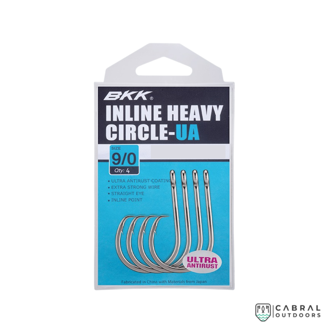 BKK Inline Heavy Circle UA Hooks | Size: 1/0-5/0 Live Bait Hooks BKK Cabral Outdoors