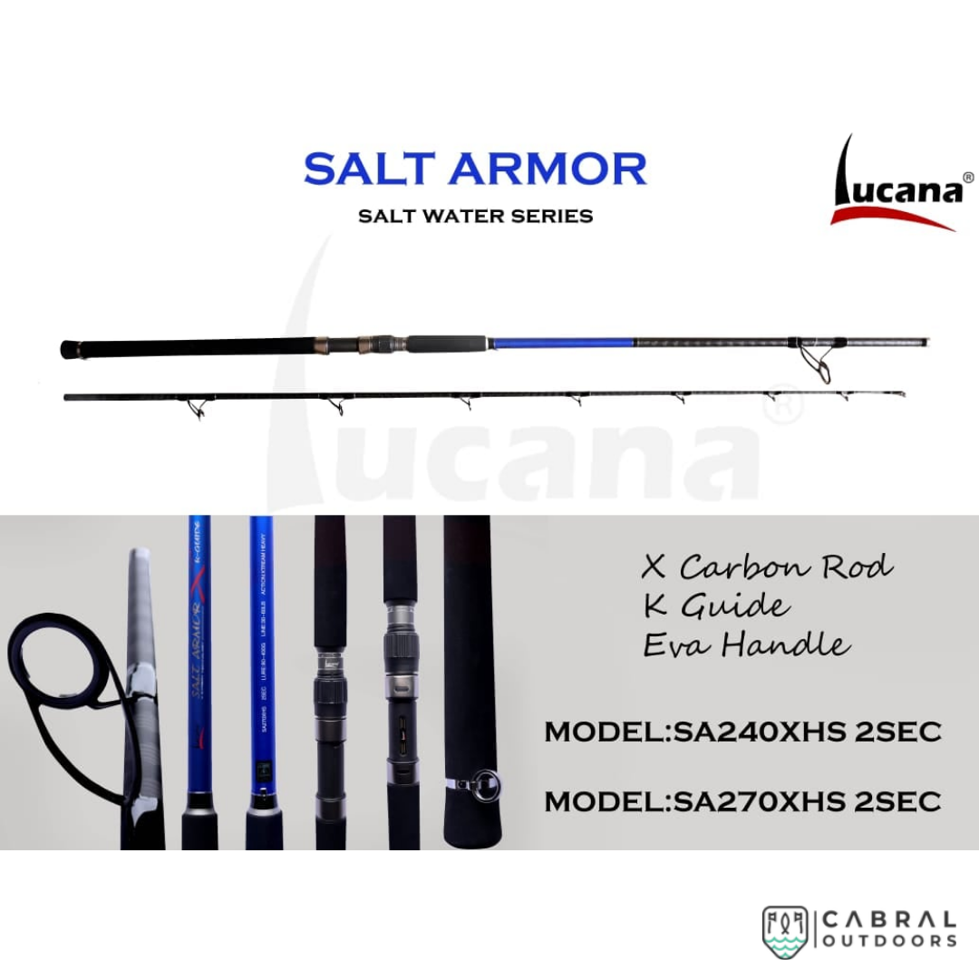 Lucana Salt Armor 8-9ft Spinning Rod Spinning Rods Lucana Cabral Outdoors