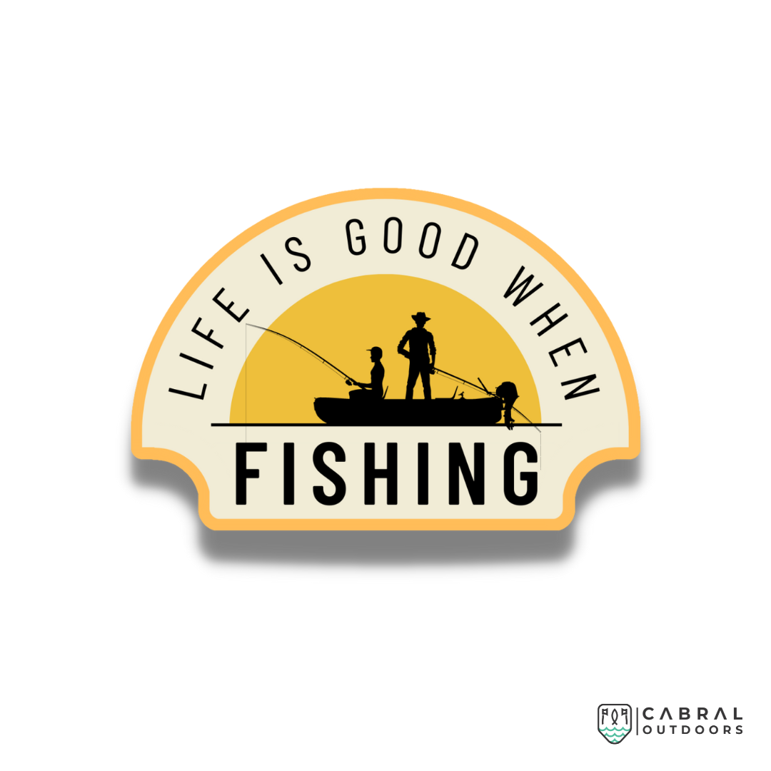 Life is Good Sticker stickers WaveTheory Cabral Outdoors