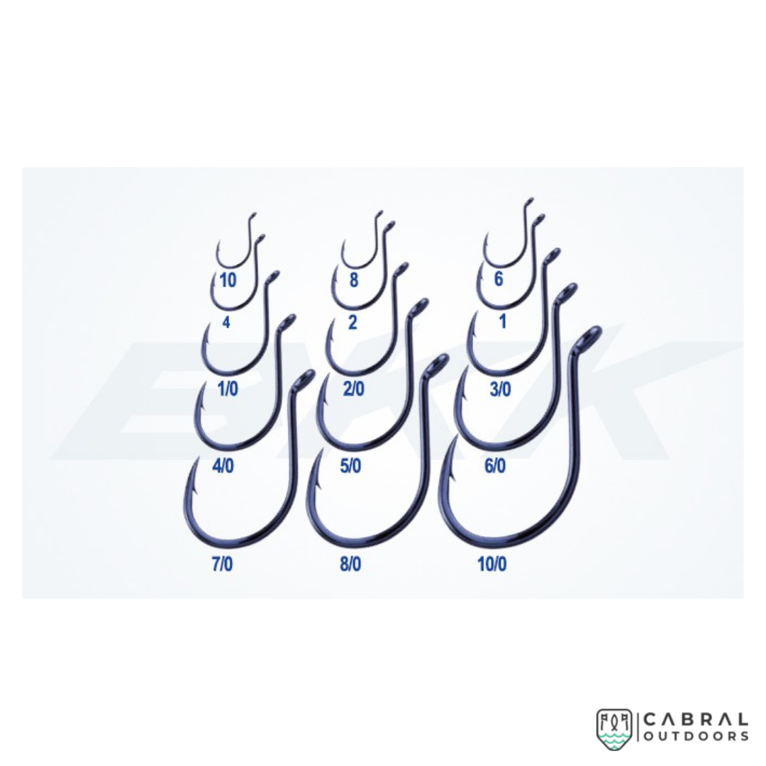 BKK Octopus Beak Black Nickle BP011 Hooks | Size: 1-4/0 Live Bait Hooks BKK Cabral Outdoors