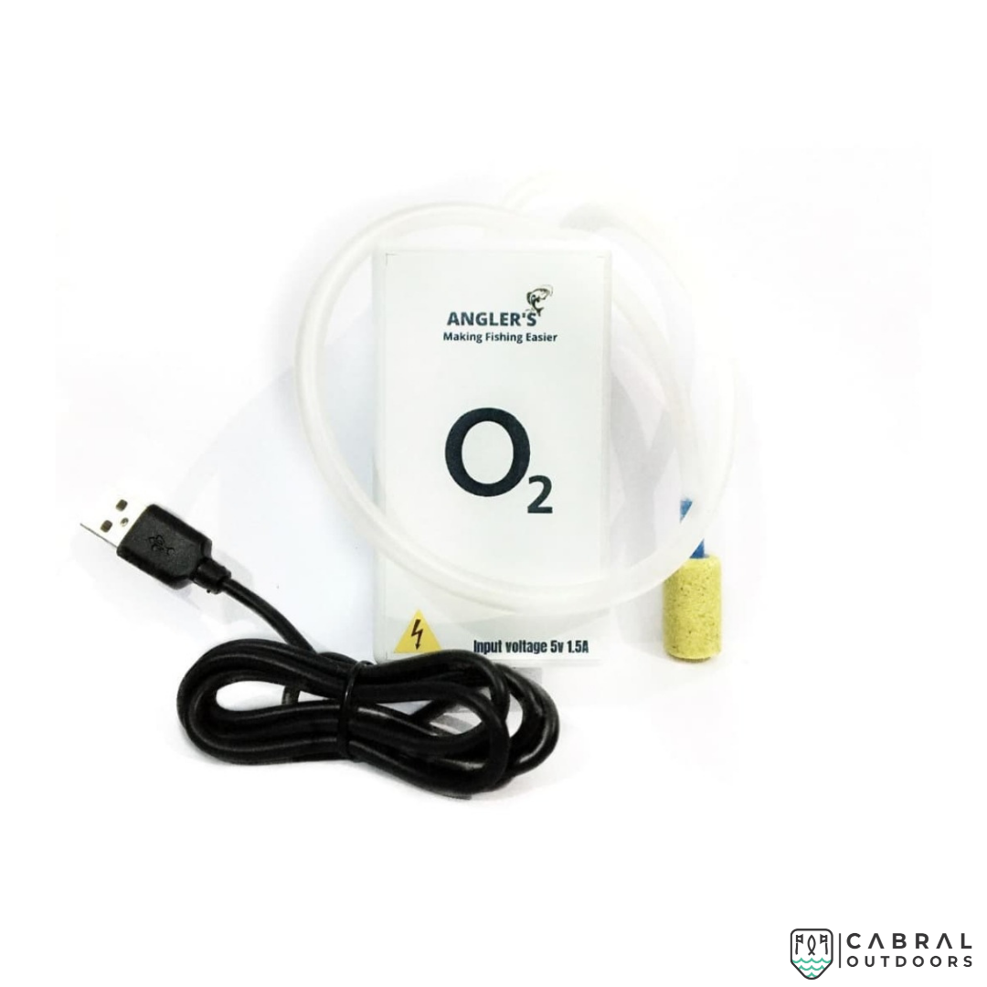 USB O2 Oxygen Pump For Live Bait Angler's Cabral Outdoors