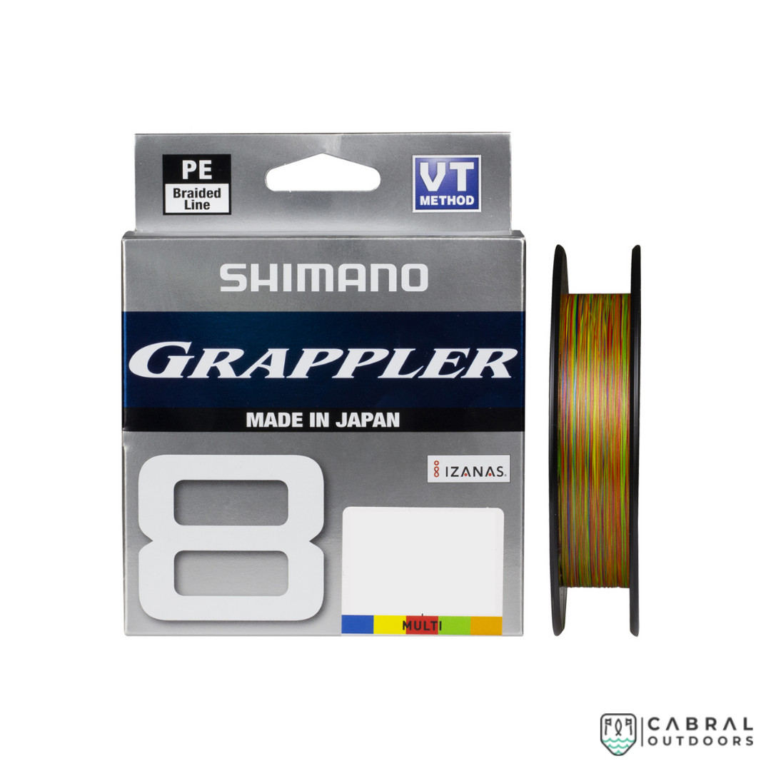 Shimano Grappler 8 Premium PE | 300 m | Multicolour Braided Line Shimano Cabral Outdoors
