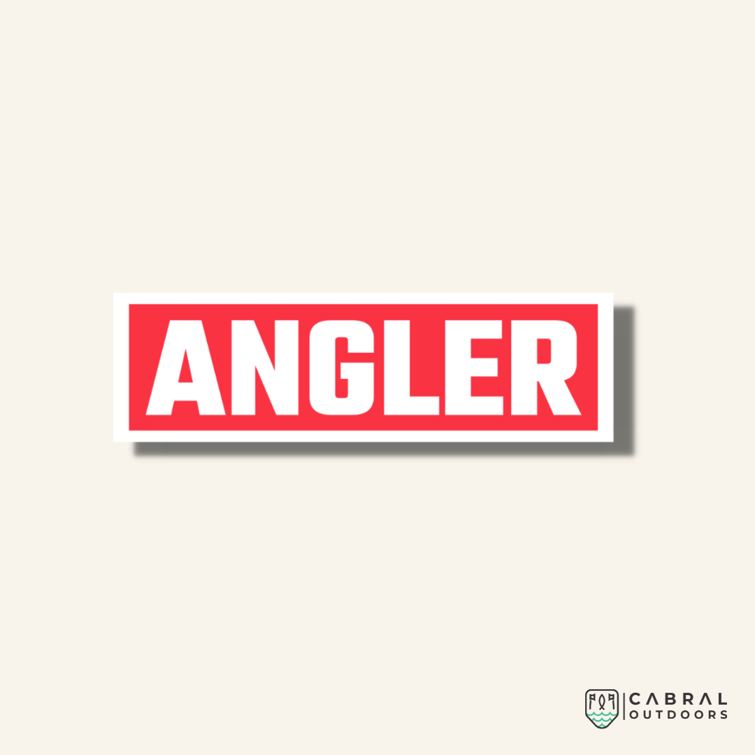 Angler Sticker stickers WaveTheory Cabral Outdoors