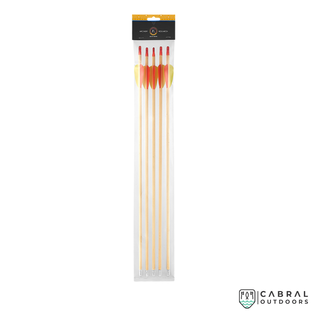 Wooden Crossbow Arrows 24-28" | 5pcs Arrows EK ARCHERY Cabral Outdoors