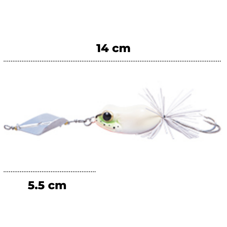 LuresFactory Wonder Frog Bufo Spinner 11g | 5cm | size 2/0 | 1pcs/pkt Spinners Lures Factory Cabral Outdoors
