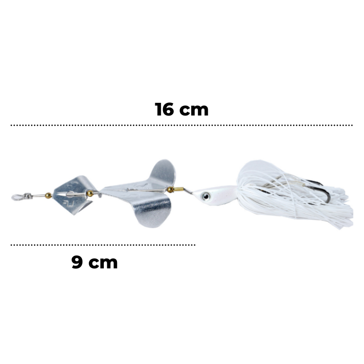 LuresFactory Zelep BuzzBait Slash Bait Spinner 25g | 12cm | size 3/0 | 1pcs/pkt Buzz Baits Lures Factory Cabral Outdoors