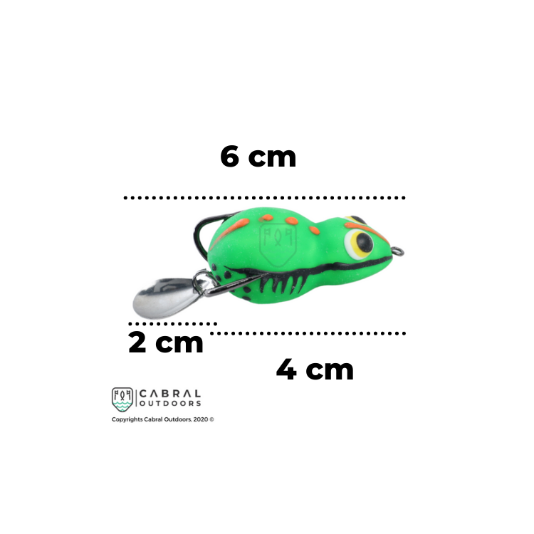 LuresFactory Combait Spinner Rakkoon Series | Size: 4cm | 6g | 1pcs/pkt Spinners Lures Factory Cabral Outdoors LuresFactory Rakkoon | Frog Lure with Spinner | Size 4cm | Weight 6g