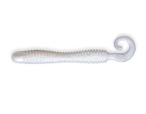 Crazy Fish Active Slug Soft lure 100mm | 6pcs/pkt | Pearl Curly Tail Crazy Fish Cabral Outdoors