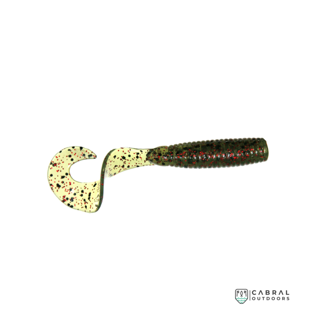 Zman GrubZ 2 inch | 1g | 8pcs/pkt Curly Tail Zman Cabral Outdoors