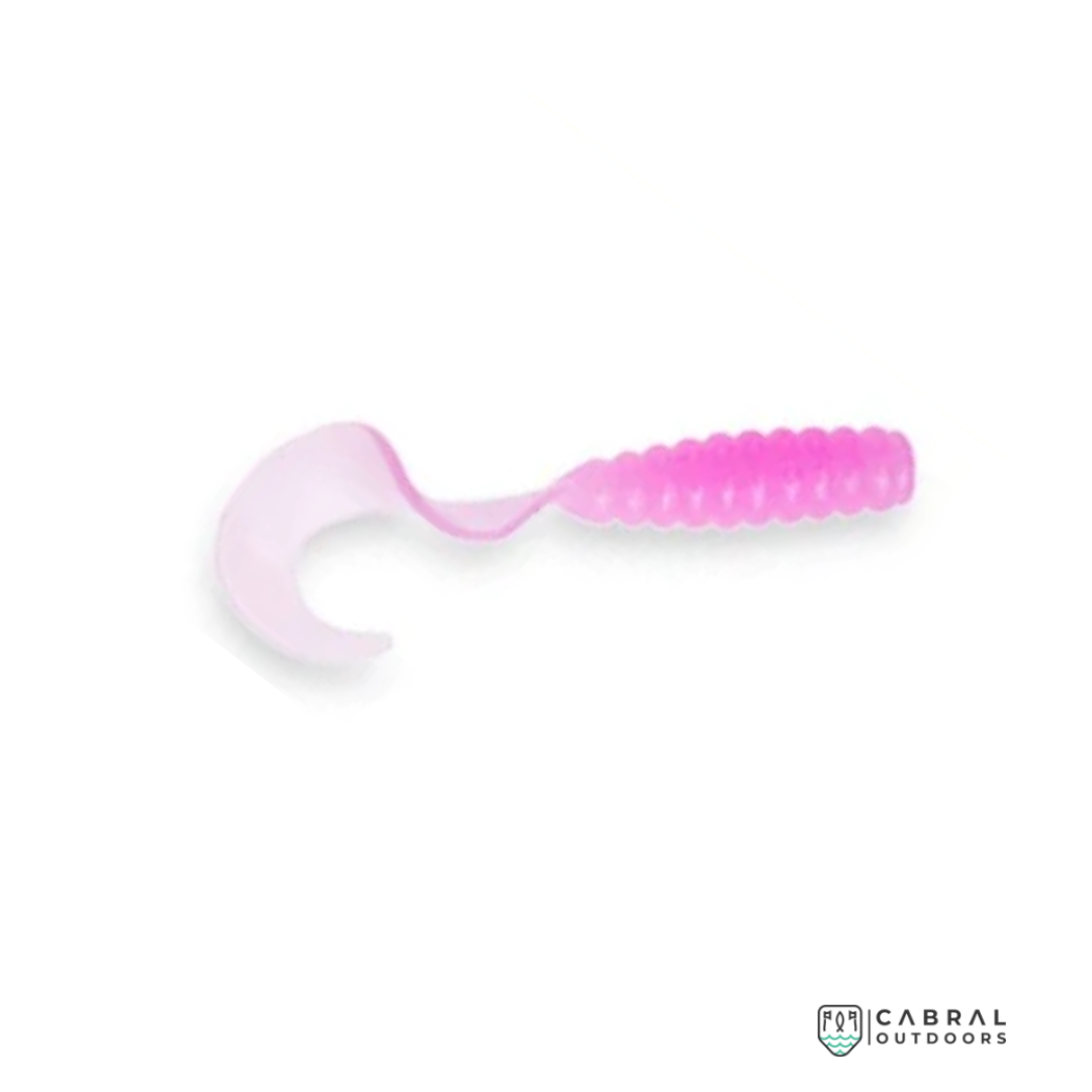 Zman GrubZ 2 inch | 1g | 8pcs/pkt Curly Tail Zman Cabral Outdoors