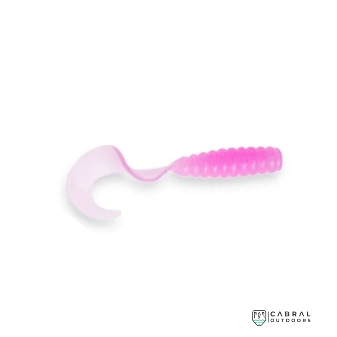 Zman GrubZ 2 inch | 1g | 8pcs/pkt Curly Tail Zman Cabral Outdoors