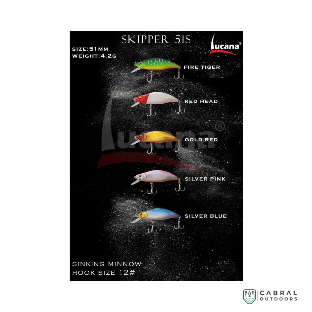 Lucana Skipper 51S Ultra Light Minnow | Size: 51mm | 4.2g Sinking Minnow Lucana Cabral Outdoors