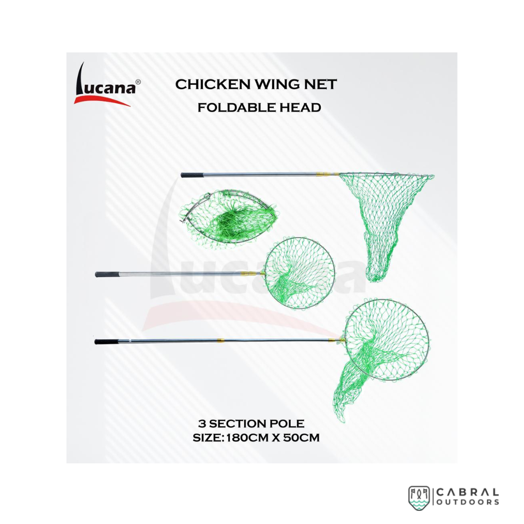 Lucana Chicken Wing Foldable Head Net Landing Nets Lucana Cabral Outdoors