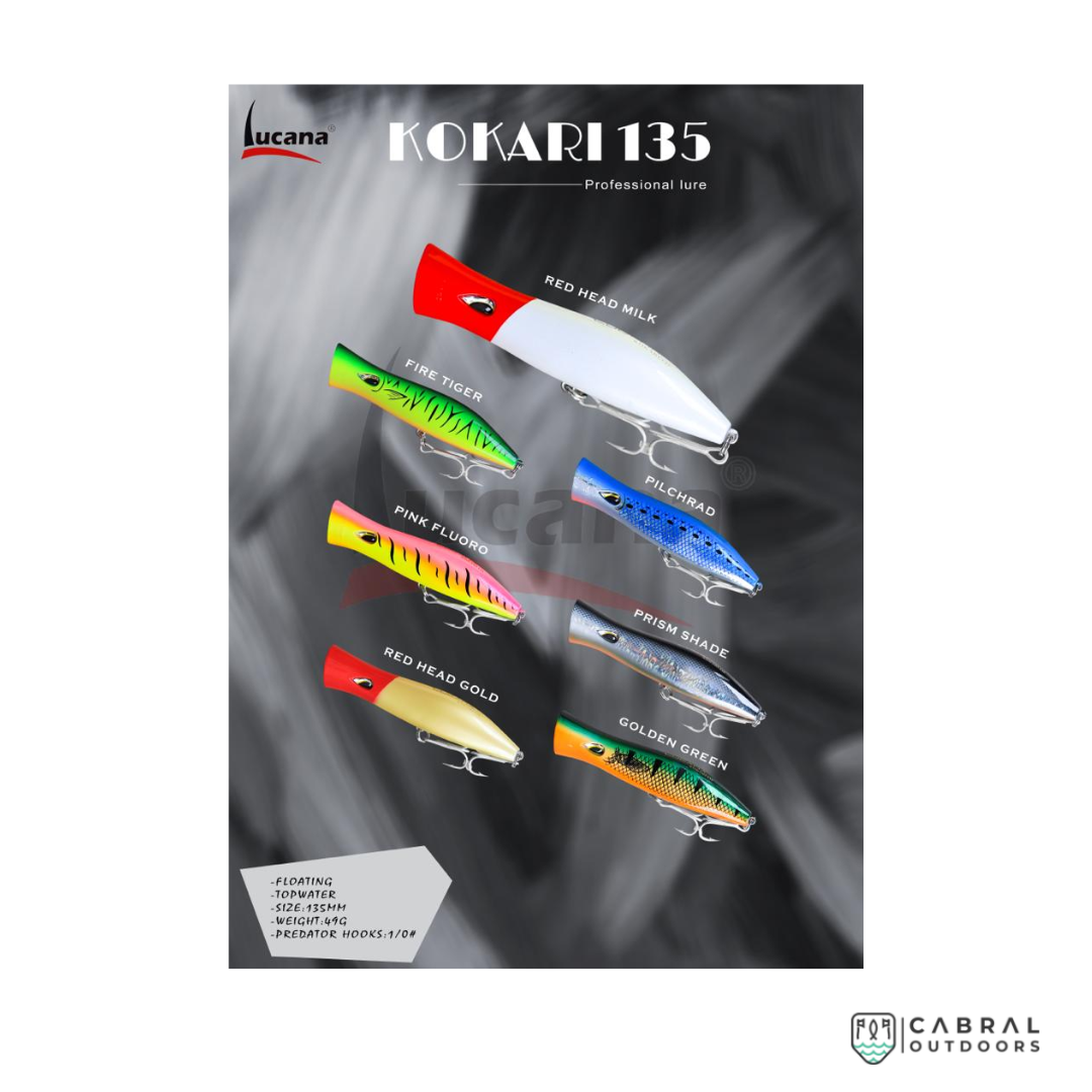 Lucana Kokari 135 Popper | 139mm | 49g | 1pcs/pkt Popper Lucana Cabral Outdoors