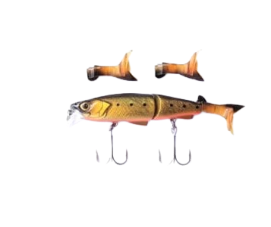 Lucana Django 125mm/17.5g, 1pcs/pkt Jointed Shads Lucana Cabral Outdoors