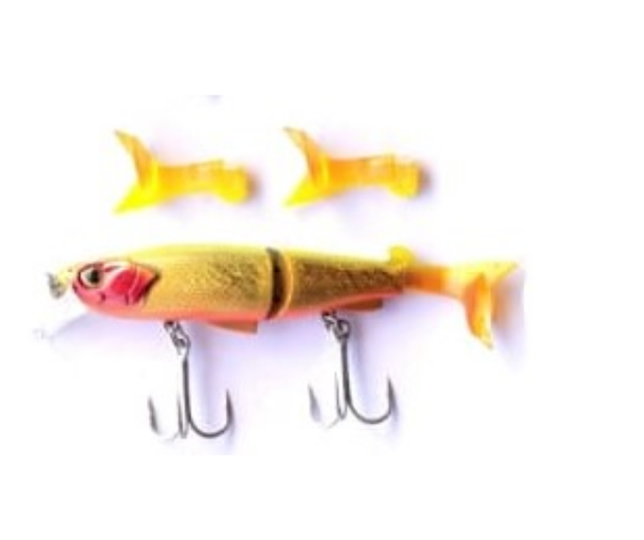 Lucana Django 125mm/17.5g, 1pcs/pkt Jointed Shads Lucana Cabral Outdoors