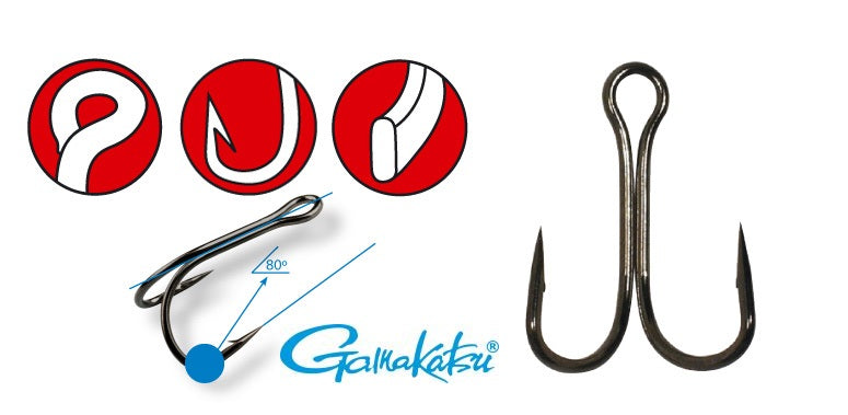 Gamakatsu Double 21 Hooks 1-2, Black Nickel Hooks Gamakatsu Cabral Outdoors