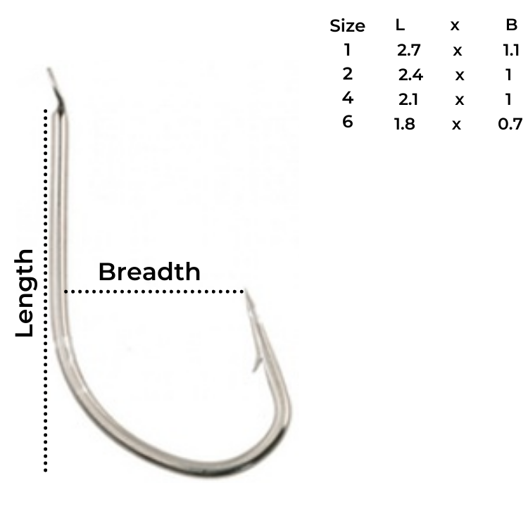 Owner Seigo Hook 50607 | Size: 1-6 Hooks Owner Cabral Outdoors