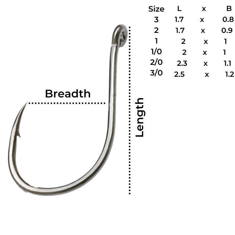 Owner Chinu with Eye Hook 50355 | Size: 3-3/0 Hooks Owner Cabral Outdoors