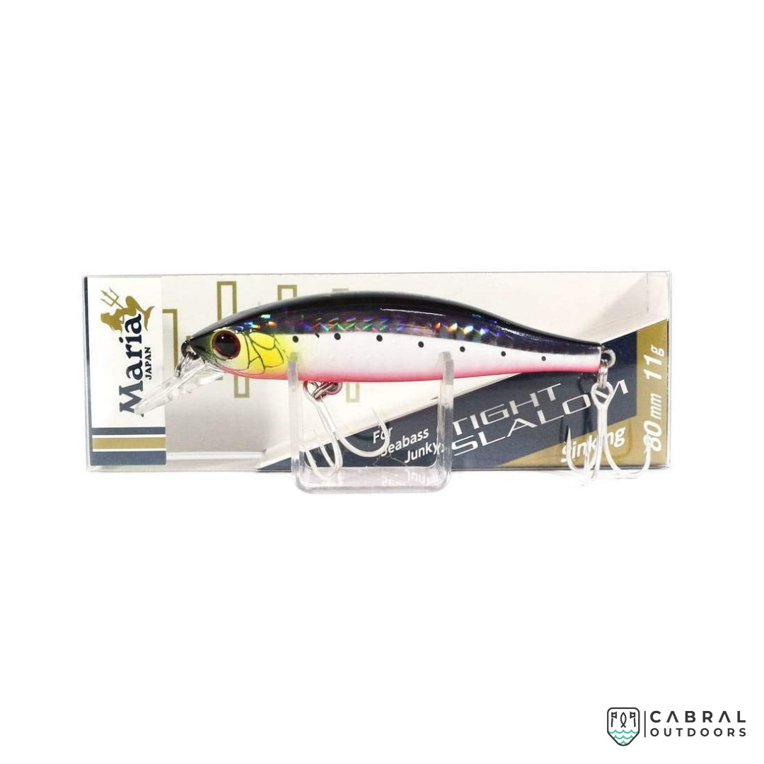 Maria Tight Slalom Sinking Minnow | Size: 80mm | 11g Jerk Baits Maria Cabral Outdoors