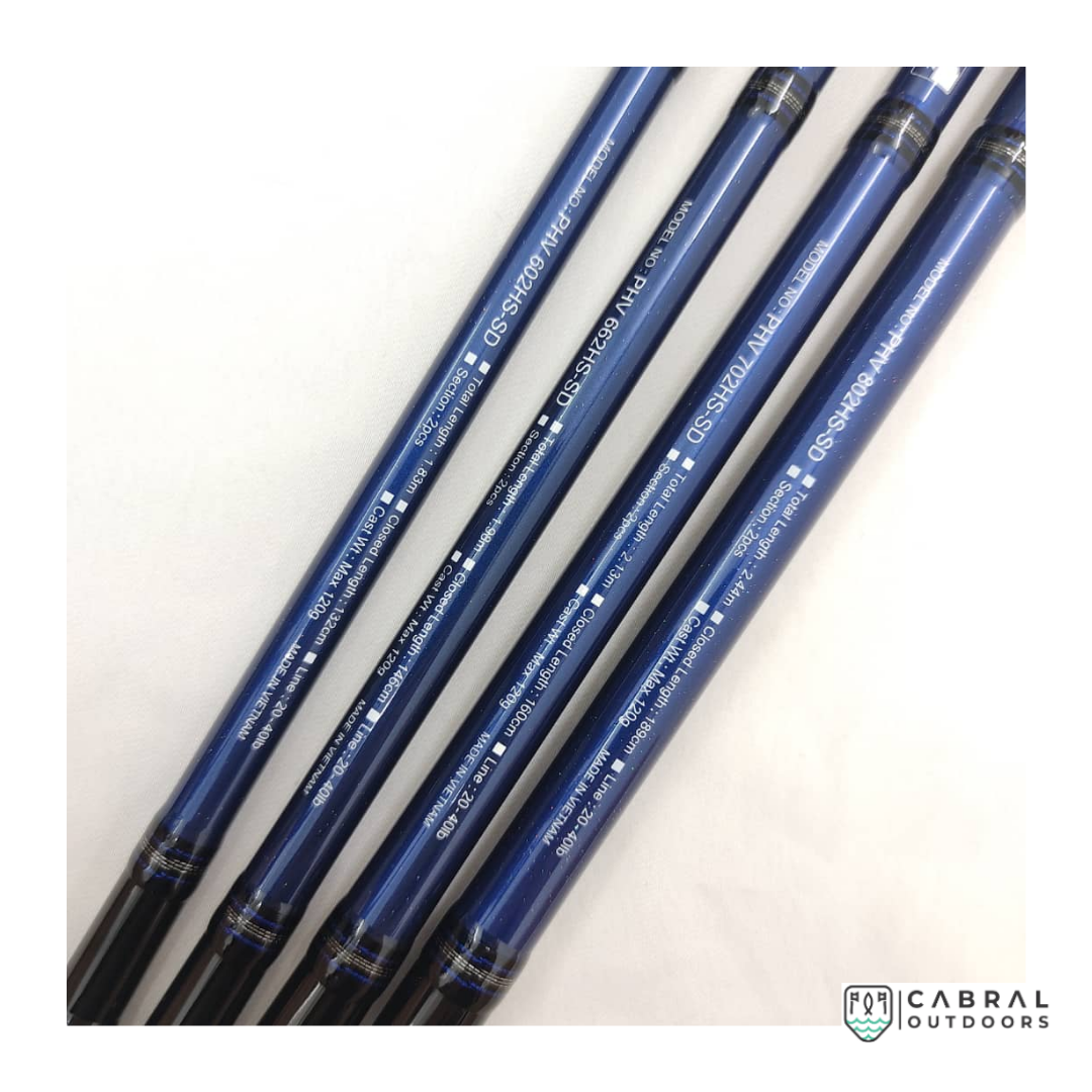 Daiwa Phantom Versatile 7ft-8ft Spinning Rod Spinning Rods Daiwa Cabral Outdoors Daiwa Phantom Versatile Spinning Rod - High Volume Fiber, Fuji Guides