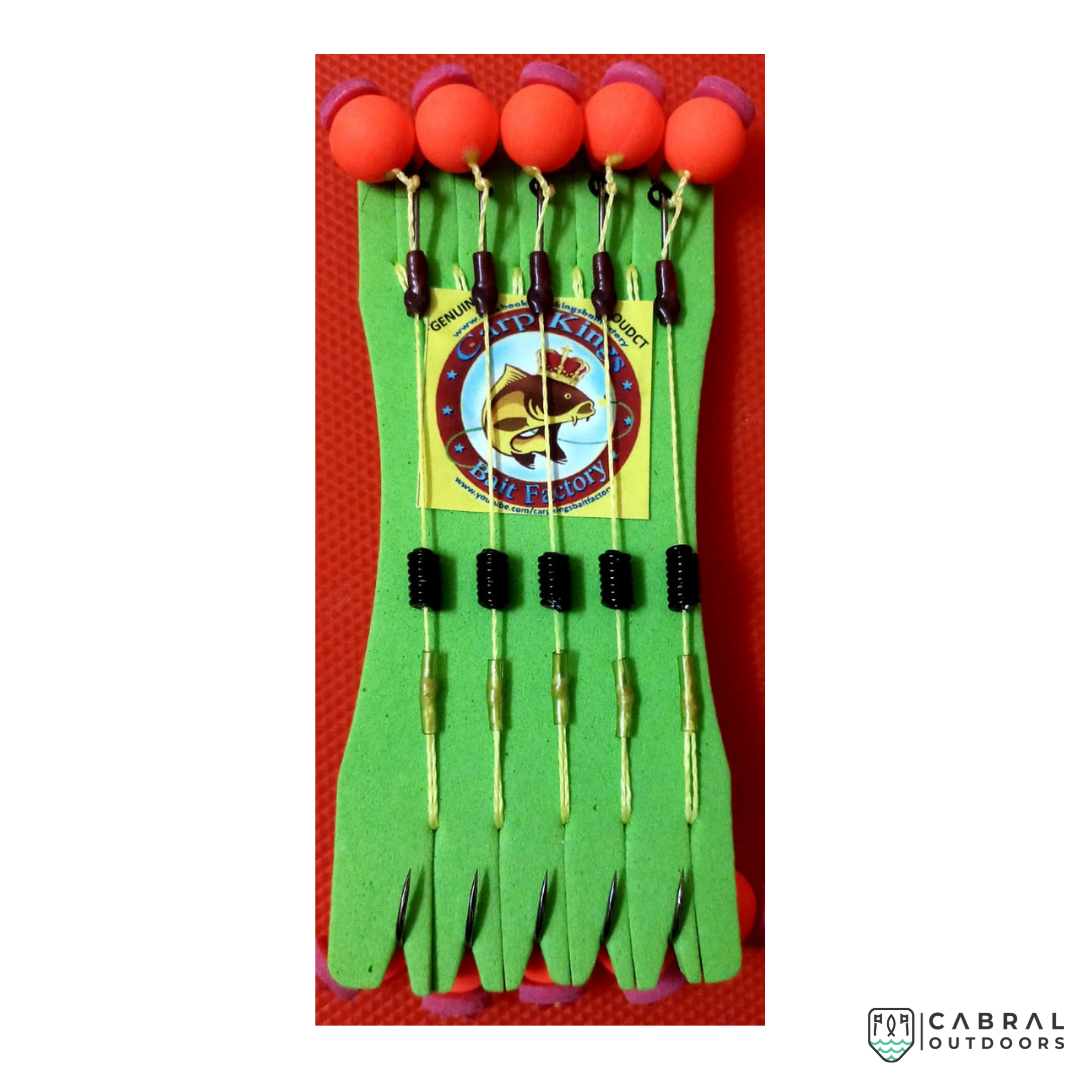 Carp King Bait Factory Popup Rig for Bottom Feeder (10pcs/pkt) Feeder Carp Kings Bait Factory Cabral Outdoors
