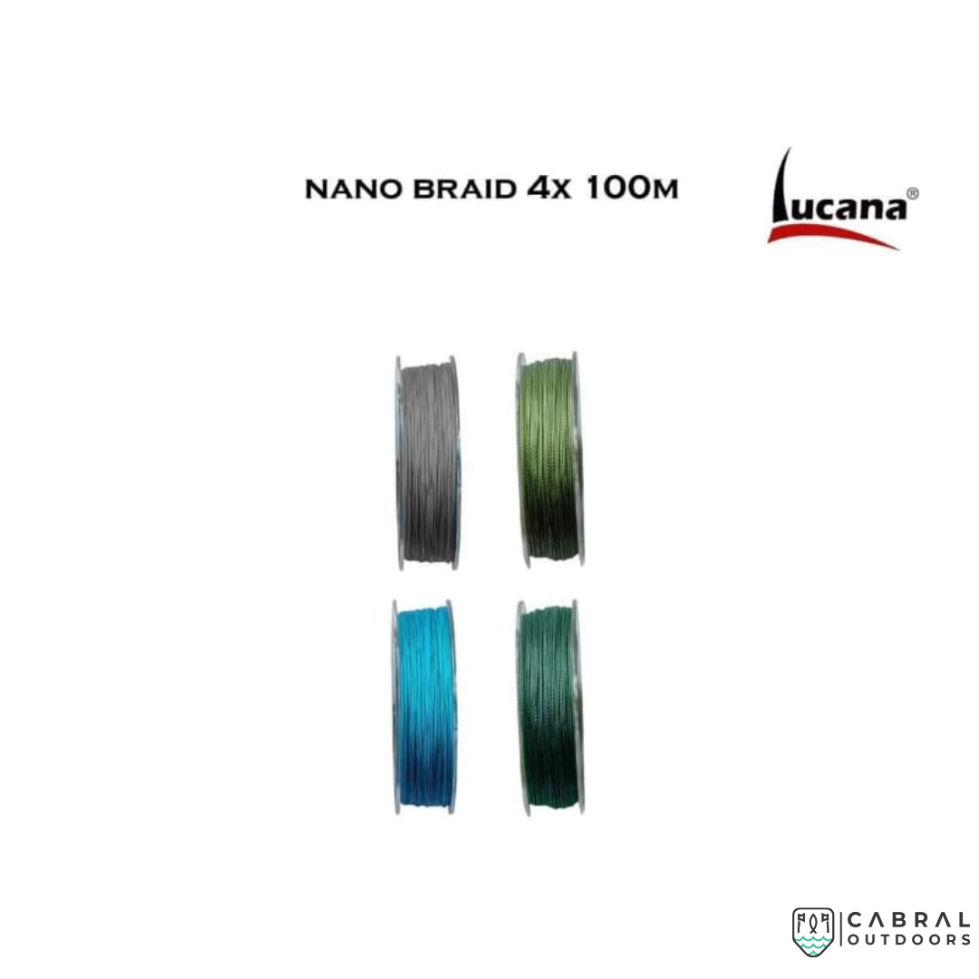 Lucana Nano Braid 4X Super Strong 100M Braid Line Braided Line Lucana Cabral Outdoors