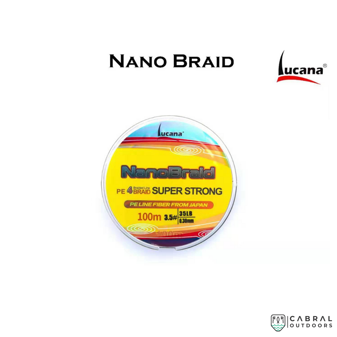 Lucana Nano Braid 4X Super Strong 100M Braid Line Braided Line Lucana Cabral Outdoors