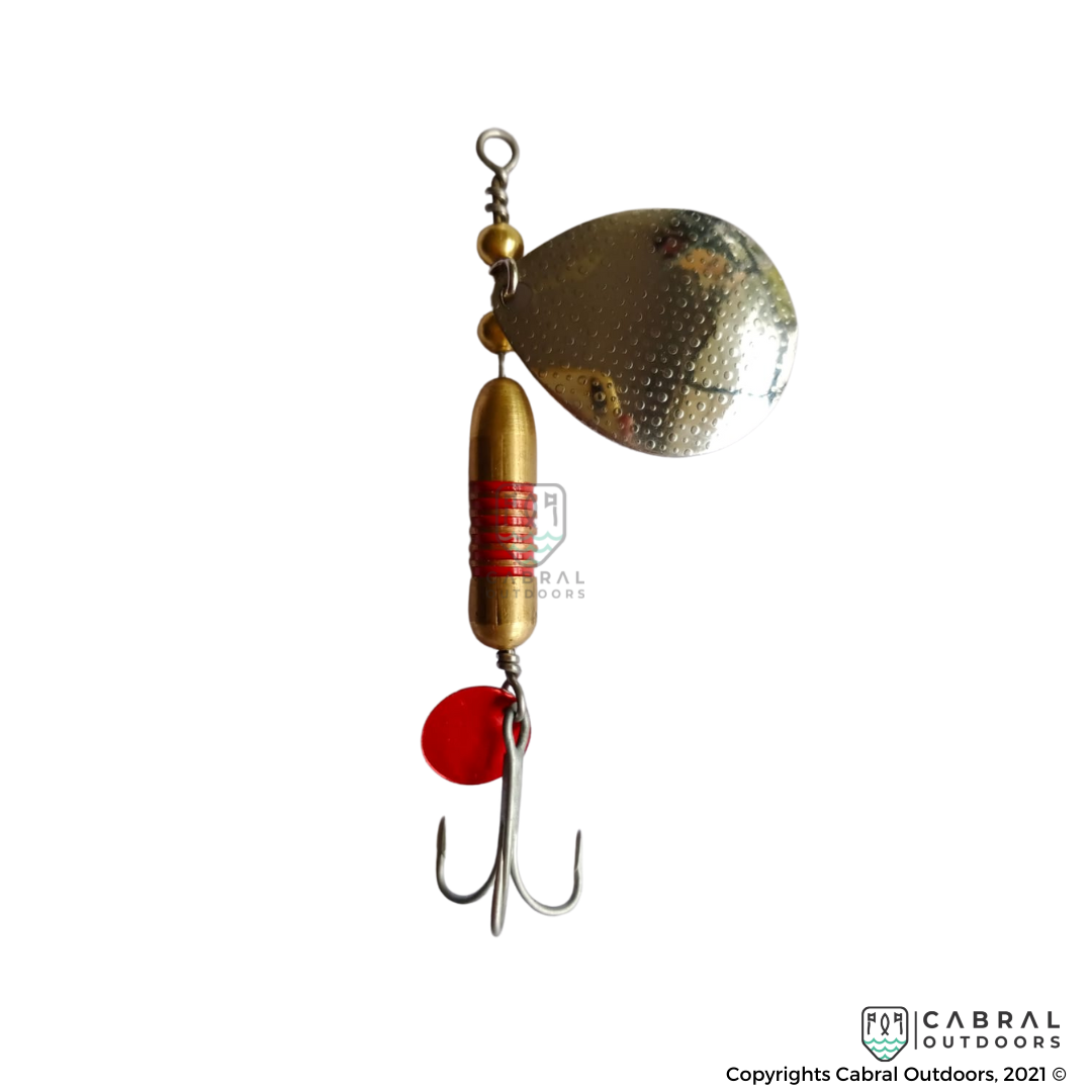 Colorado-Strawberry Texture Silver Spinner #4 | 16g Spinners R & R Cabral Outdoors