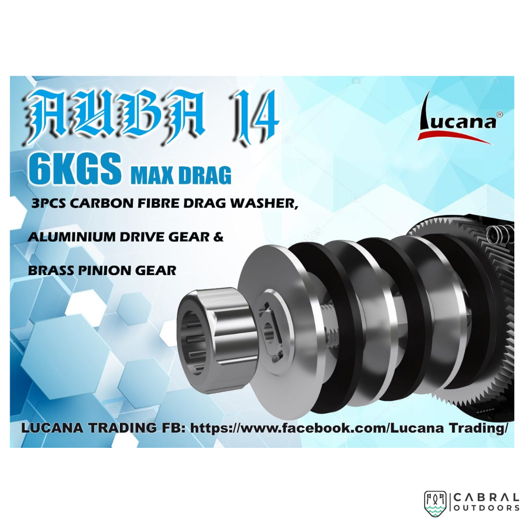 Lucana Auba 14 Bait Casting Reel Baitcasting Reels Lucana Cabral Outdoors