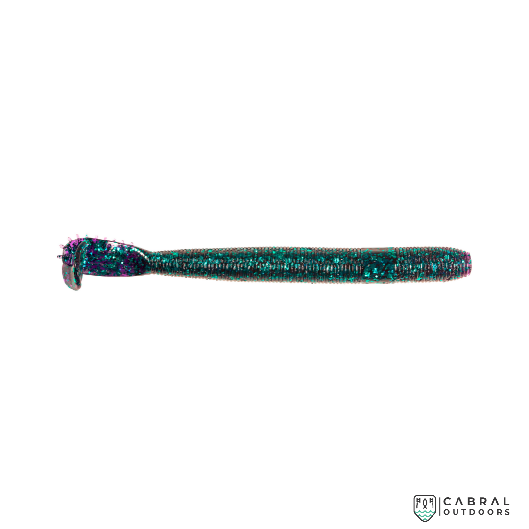 Zman 10X Tough Elaztech Turbo FattyZ | Size: 6" | 5pcs/pk Curly Tail Zman Cabral Outdoors