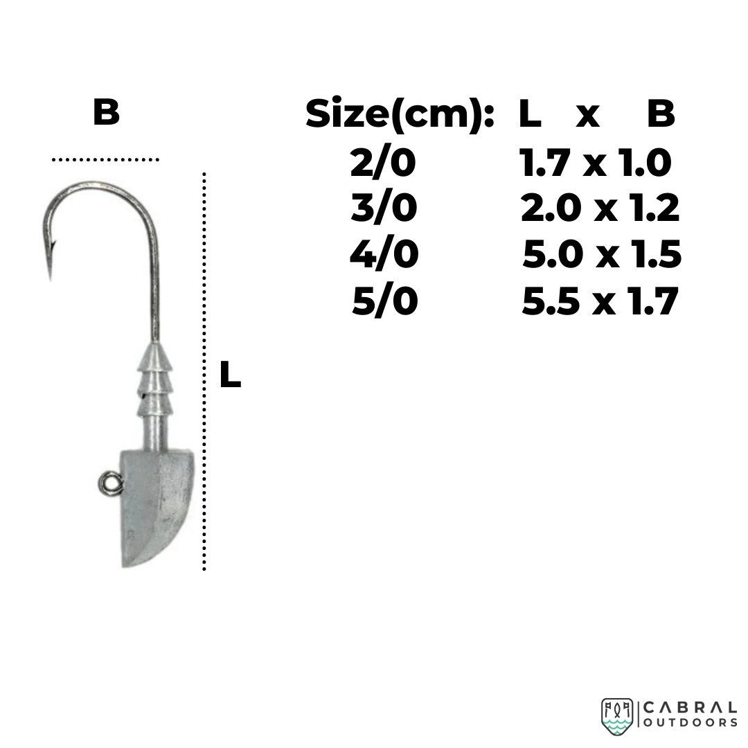 Lucana Jigheads | Size: 2/0-5/0 | 3pcs/pk Jig Head Lucana Cabral Outdoors