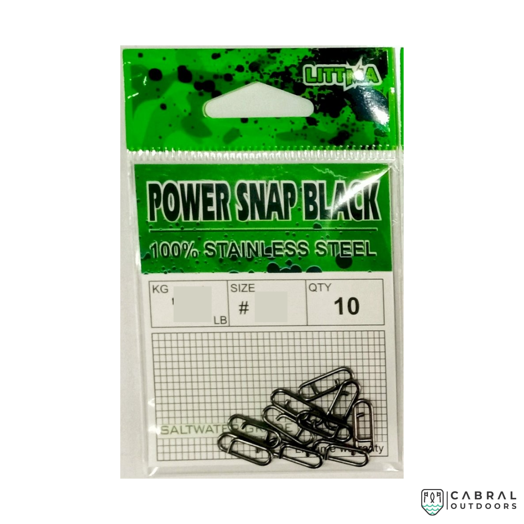 Littma Power Snap Black | Size: 1-3 Snap Littma Cabral Outdoors