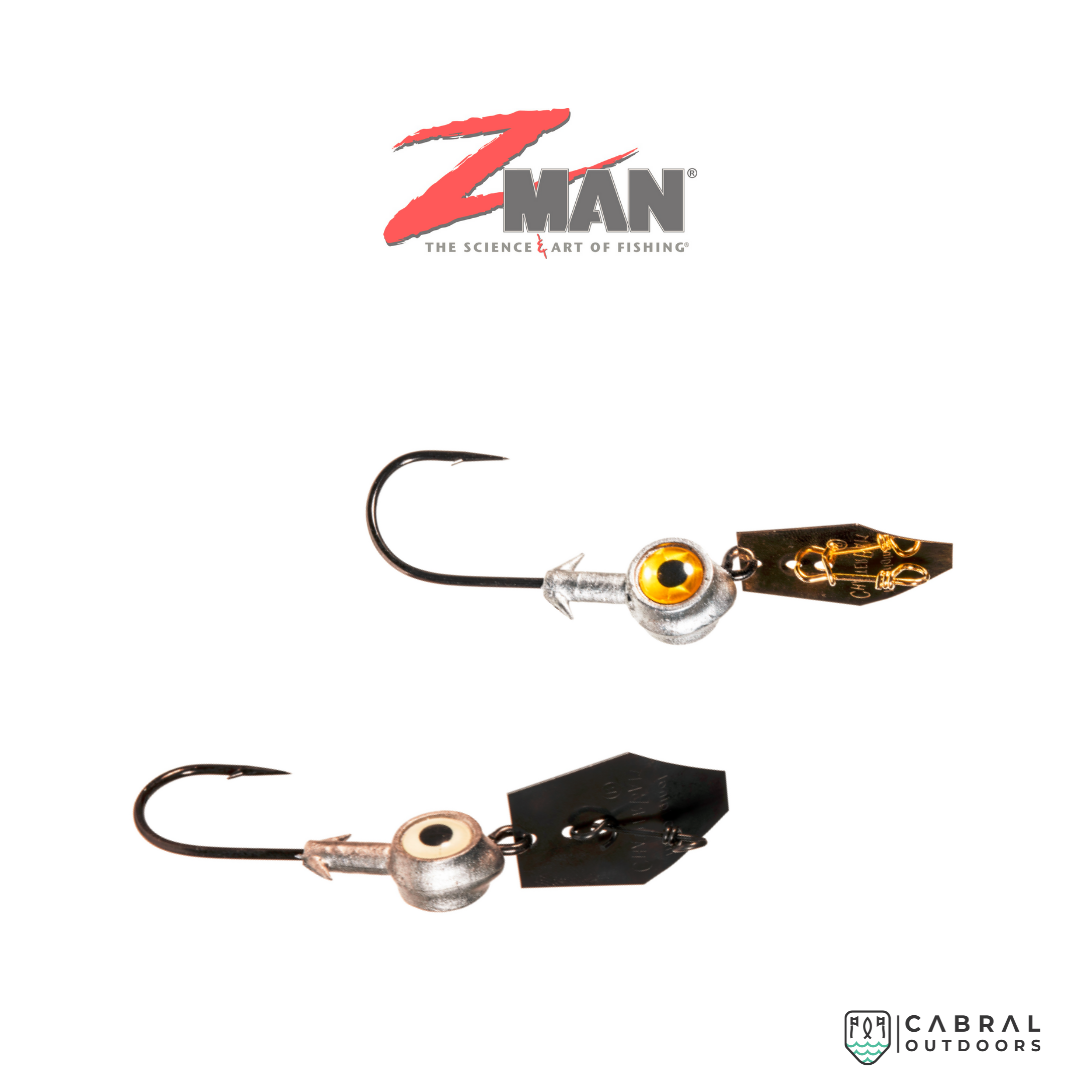Zman Eyestrike ChatterBait Mustadhook 1/2oz Size 4/0 2pcs/pkt Jig Head Zman Cabral Outdoors